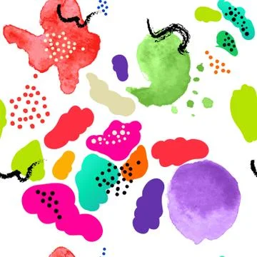 Vector stylized seamless pattern background hand-drawn illustration. Simple s Illustrazione stock