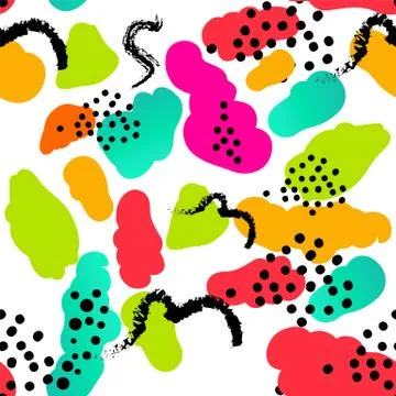 Vector stylized seamless pattern background hand-drawn illustration. Simple s Stock Illustration