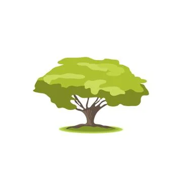 Vector stylized trees Stock Illustration