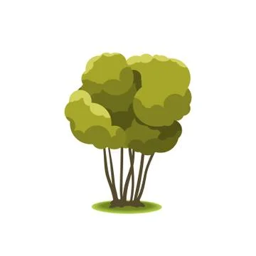 Vector stylized trees Stock Illustration