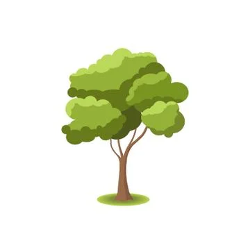 Vector stylized trees Stock Illustration