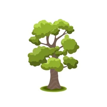 Vector stylized trees Stock Illustration