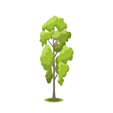 Vector stylized trees Stock Illustration