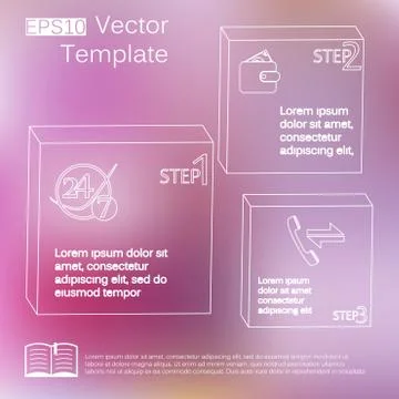 Vector subtle elements of infographics. Thin style. On blur background 스톡 일러스트