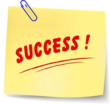 Vector success message Stock Illustration