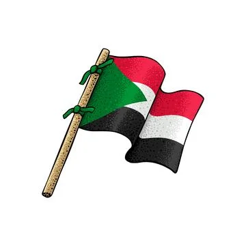 Vector of Sudan Flag Stock Illustration