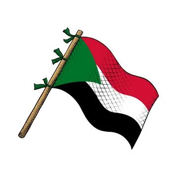 Vector of Sudan Flag Stock Illustration