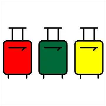 Vector suitcase for travel illustration Vector illustration Stock Illustration