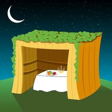 Vector sukkot hut Stock Illustration