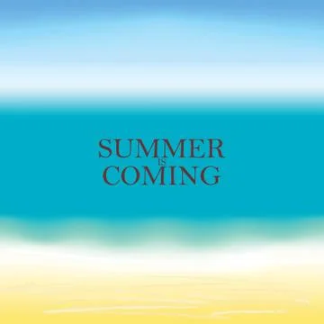 Vector summer background. Hello Summer vector illustration. Stock Illustration