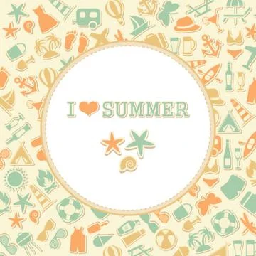 Vector summer background Stock Illustration