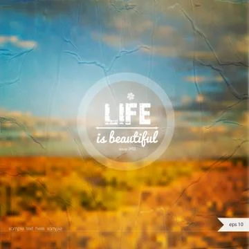 Vector summer background with place for your text. Stock Illustration