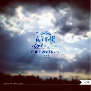 Vector summer background with place for your text. Stock Illustration