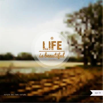 Vector summer background with place for your text. Stock Illustration