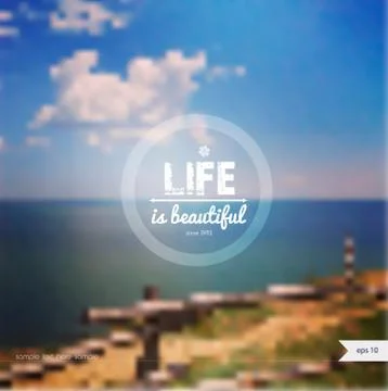 Vector summer background with place for your text. Stock Illustration