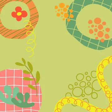 Vector Summer banner template with space for text Post template for Instagr.. Stock Illustration