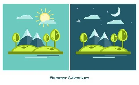 Vector summer design Illustrazione stock