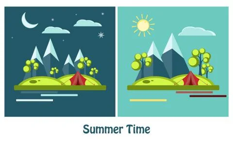 Vector summer design 스톡 일러스트