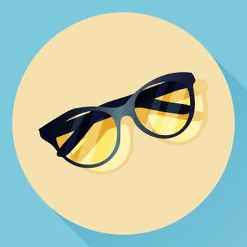Vector summer glasses icon. Stock Illustration