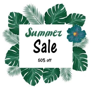 Vector summer sale Stock Illustration