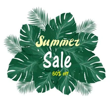 Vector summer sale Stock Illustration