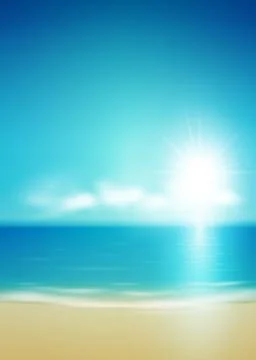 Vector summer scene Stock Illustration