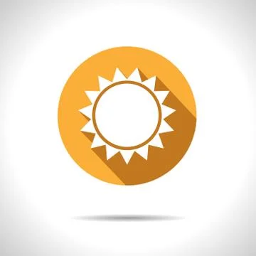Vector sun icon. Eps10 Ilustración de archivo