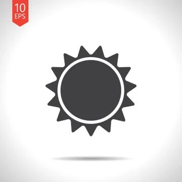 Vector sun icon. Eps10 Ilustración de archivo