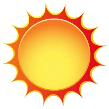 Vector sun icon Stock Illustration