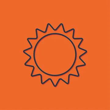 Vector sun icon Stock Illustration