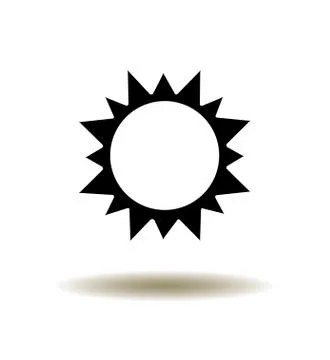 Vector sun icon Stock Illustration