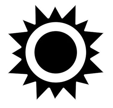 Vector sun icon Stock Illustration