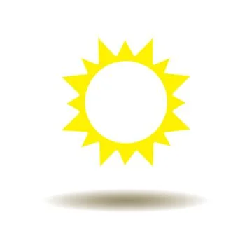 Vector sun icon Stock Illustration