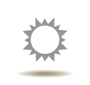 Vector sun icon Illustrazione stock