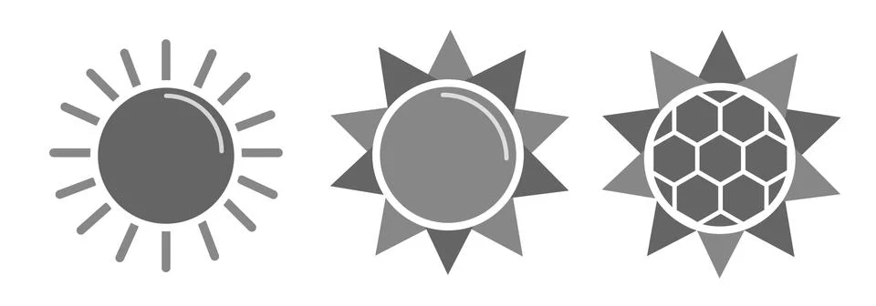 Vector sun Stock Illustration