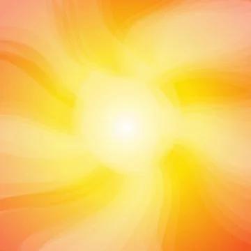 Vector : Sun shine and flare with yellow background Stock Illustration