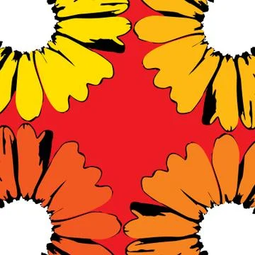 Vector sunflowers Stock Illustration