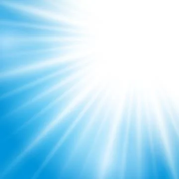 Vector sunlight effect on blue background 스톡 일러스트