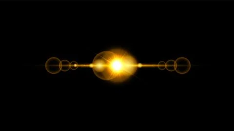 Vector sunlight special lens flare light effect. Isolated sun flash rays and Stock Illustration