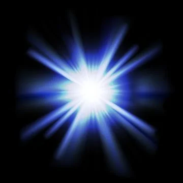 Vector sunlight special lens flare light effect on black background Stock Illustration