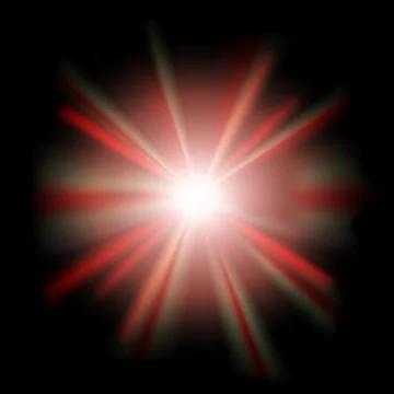 Vector sunlight special lens flare light effect on black background Stock Illustration