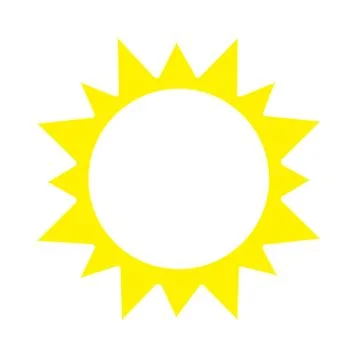 Vector sunny icon Stock Illustration
