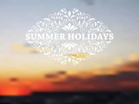 Vector sunset Stock Illustration