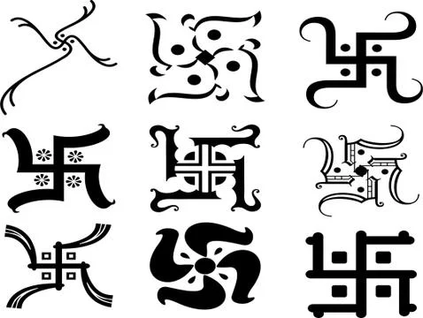 Vector Swastika logo for design project Stock Illustration