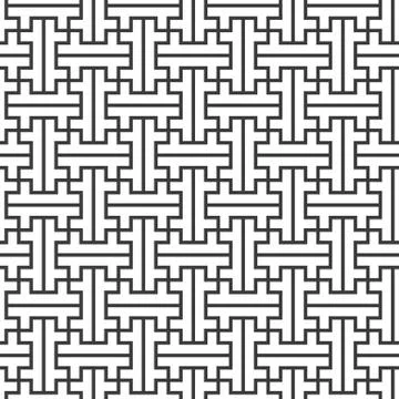 Vector swastika ornament seamless pattern. Stock Illustration