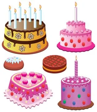 Vector sweet cakes Stock Illustration