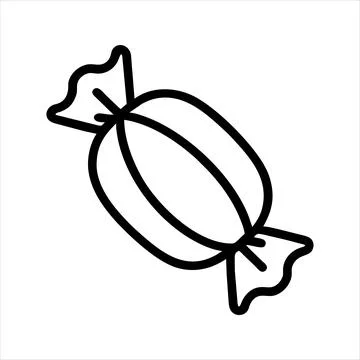 Vector sweet candy icon on white background Holiday event birthday Halloween Stock Illustration