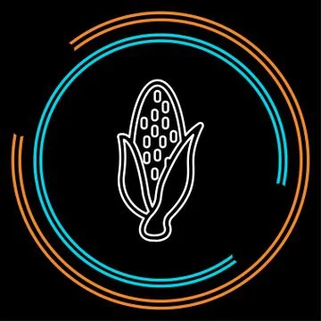 Vector sweet corn illustration isolated Stock Illustration