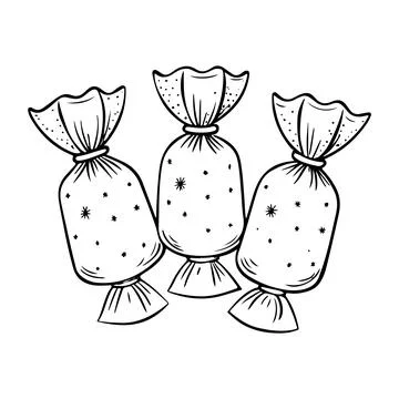 Vector Sweets hand drawn isolated design element Stock Illustration