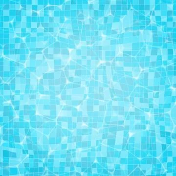 Vector swimming pool ripple water texture background Stock Illustration